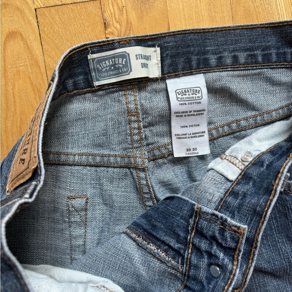 Signature Levi Relaxed Straight Blue Jeans - Picture 3 of 6